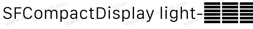 SFCompactDisplay light字体转换